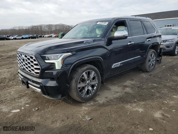 2023 Toyota Sequoia SR5 with VIN 7SVAAABA8PX018069, listed as a Copart auction lot 45392585 with 19,514 mi miles and Salvage Title. Bid and sale history available at carsss.com. Image 1.