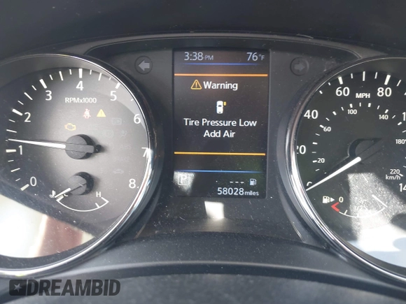 2020 Nissan Rogue SV with VIN JN8AT2MT9LW040448, listed as a IAAI auction lot 42040086 with 58,028 mi miles and . Bid and sale history available at carsss.com. Image 7.
