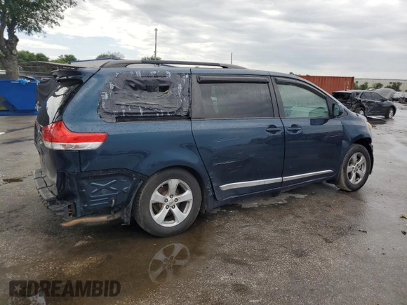 2012 Toyota Sienna LE AAS with VIN 5TDKK3DC1CS190739, listed as a Copart auction lot 51583465 with 289,331 mi miles and Salvage Title. Bid and sale history available at DreamBid. Image 3.