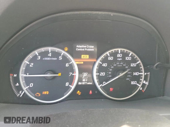 2016 Acura RDX Advance Pkg with VIN 5J8TB4H79GL011721, listed as a Copart auction lot 51792743 with 61,877 mi miles. Bid and sale history available at carsss.com. Image 9.