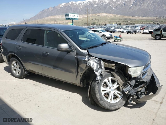 2011 Dodge Durango Express with VIN 1D4RE2GG9BC662980, listed as a Copart auction lot 52589105 with 166,227 mi miles and Salvage Title. Bid and sale history available at carsss.com. Image 4.