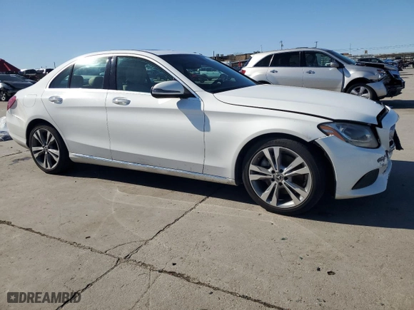 2018 Mercedes-Benz C-Class C 300 with VIN 55SWF4JB6JU240896, listed as a Copart auction lot 87849995 with 101,556 mi miles and Salvage Title. Bid and sale history available at carsss.com. Image 4.