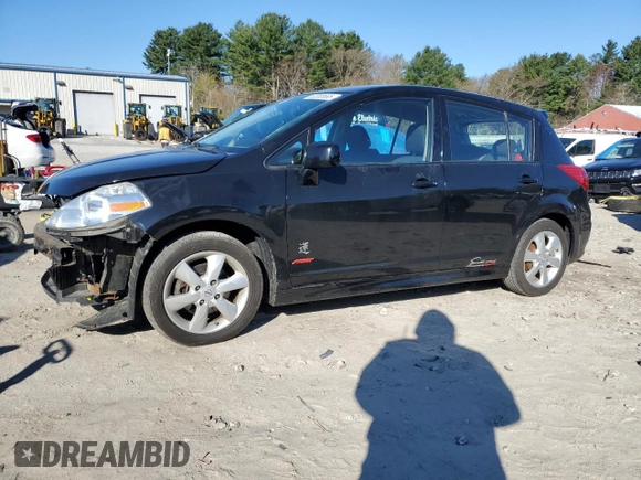 2010 Nissan Versa 1.8 SL with VIN 3N1BC1CP1AL448981, listed as a Copart auction lot 53355565 with 112,021 mi miles and Clean Title. Bid and sale history available at carsss.com. Image 1.