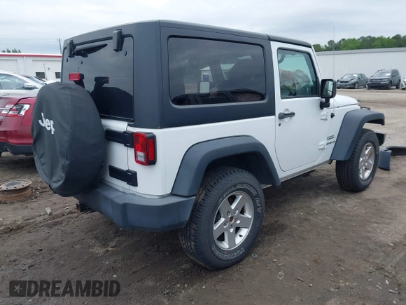 2017 Jeep Wrangler Sport with VIN 1C4AJWAG9HL611476, listed as a IAAI auction lot 42378058 with 83,738 mi miles and . Bid and sale history available at DreamBid. Image 4.