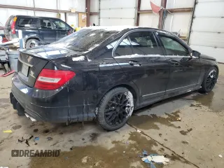 2012 Mercedes-Benz C 300 Sport with VIN WDDGF8BB8CA607942, listed as a Copart auction lot 45365505 with 250,147 mi miles and Salvage title. Bid and sale history available at DreamBid. Image 3.