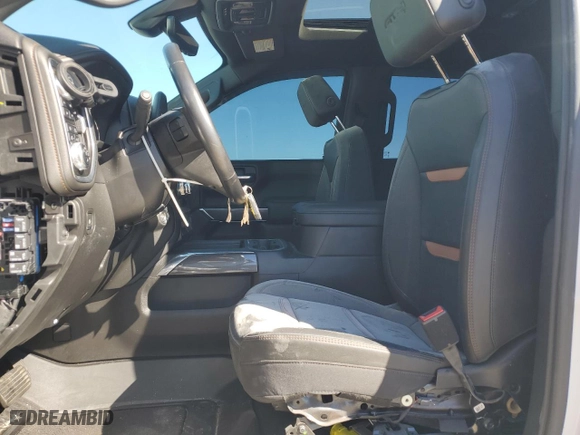 2022 GMC Sierra 1500 Limited AT4 with VIN 1GTP9EEL4NZ163676, listed as a Copart auction lot 76109224 with 55,694 mi miles and Salvage Title. Bid and sale history available at carsss.com. Image 7.