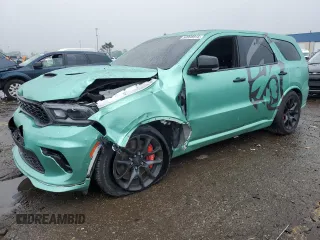 2021 Dodge Durango SRT Hellcat z VIN 1C4SDJH94MC626645, wystawiony jako Copart lot #59998915 z przebiegiem 61 323 mil mil oraz Czysty tytuł • Clean title. Historia ofert i sprzedaży dostępna na DreamBid. Obrazek 1.