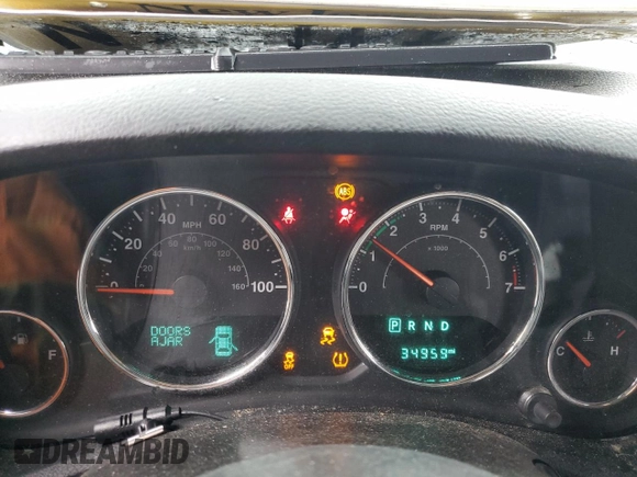 2017 Jeep Wrangler Unlimited Sport with VIN 1C4BJWDG8HL707809, listed as a Copart auction lot 57096085 with 34,959 mi miles and Salvage title. Bid and sale history available at DreamBid. Image 9.
