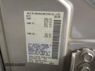 2009 Nissan Altima 2.5 S with VIN 1N4AL21EX9C106250, listed as a IAAI auction lot 41715863 with 120,237 mi miles. Bid and sale history available at carsss.com. Image 9.