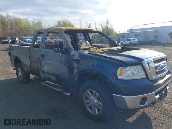 2008 Ford F-150 STX with VIN 1FTRX14W18FC25107, listed as a IAAI auction lot 42112634 with Not Provided miles. Bid and sale history available at carsss.com. Image 1.