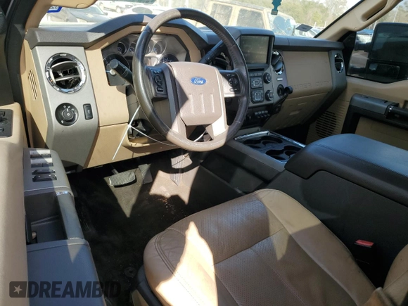 2016 Ford Super Duty F-250 SRW Lariat with VIN 1FT7W2BT7GEA09162, listed as a Copart auction lot 44310635 with 181,152 mi miles and Salvage Title. Bid and sale history available at carsss.com. Image 8.