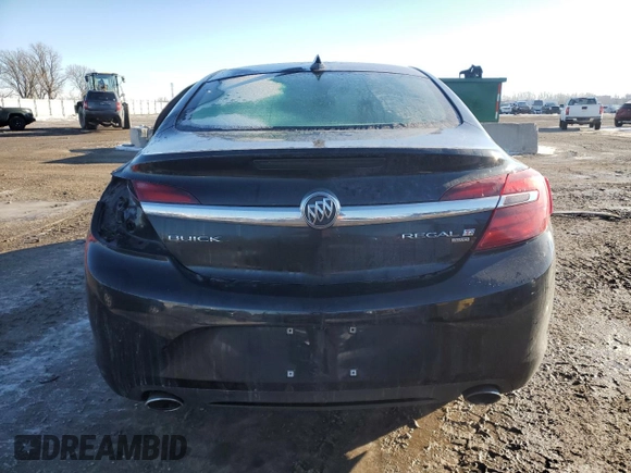 2016 Buick Regal Premium II with VIN 2G4GT5GXXG9136086, listed as a Copart auction lot 88965215 with 106,238 mi miles and Salvage Title. Bid and sale history available at carsss.com. Image 6.