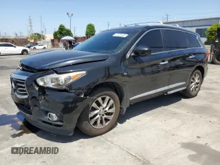 2014 Infiniti QX60 with VIN 5N1AL0MM2EC531260, listed as a Copart auction lot 61309165 with 160,957 mi miles and Salvage title. Bid and sale history available at DreamBid. Image 1.