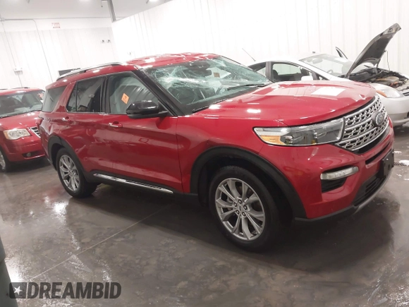 2023 Ford Explorer Limited with VIN 1FMSK8FH8PGB35741, listed as a IAAI auction lot 41933587 with Not Provided miles. Bid and sale history available at carsss.com. Image 1.