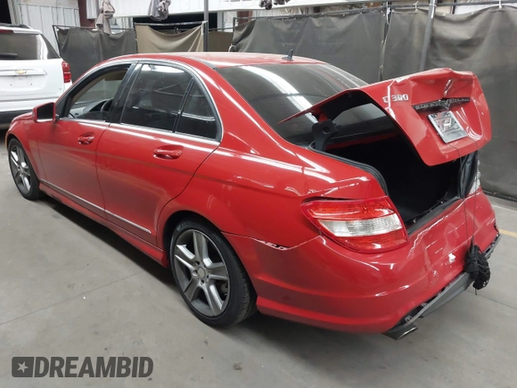 2011 Mercedes-Benz C-Class C 300 Sport with VIN WDDGF5EB1BA460727, listed as a IAAI auction lot 42042041 with 126,507 mi miles. Bid and sale history available at carsss.com. Image 3.
