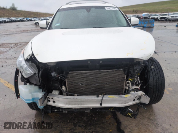 2012 Infiniti FX with VIN JN8BS1MW0CM180251, listed as a Copart auction lot 54678185 with 58,346 mi miles and Salvage Title. Bid and sale history available at DreamBid. Image 5.
