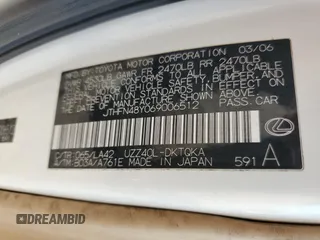 2006 Lexus SC 430 z VIN JTHFN48Y069006512, wystawiony jako Copart lot #47522475 z przebiegiem 174 518 mil mil oraz Szkody całkowita. Historia ofert i sprzedaży dostępna na DreamBid. Obrazek 14.
