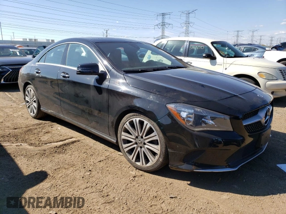 2018 Mercedes-Benz CLA 250 with VIN WDDSJ4GB7JN581916, listed as a Copart auction lot 48512373 with 46,222 mi miles and . Bid and sale history available at DreamBid. Image 4.