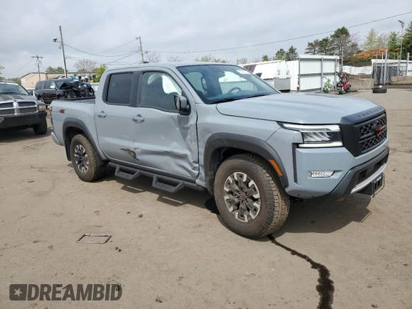 2023 Nissan Frontier Pro-4X with VIN 1N6ED1EK4PN672714, listed as a Copart auction lot 55557855 with 4,678 mi miles and Salvage title. Bid and sale history available at DreamBid. Image 4.
