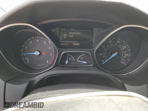 2017 Ford Focus SE with VIN 1FADP3FEXHL281886, listed as a Copart auction lot 53457455 with 84,228 mi miles and Salvage Title. Bid and sale history available at carsss.com. Image 9.