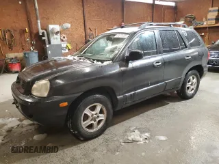 2004 Hyundai Santa Fe GLS with VIN KM8SC73E74U597688, listed as a Copart auction lot 44570985 with 213,584 mi miles and Salvage Title. Bid and sale history available at carsss.com. Image 1.