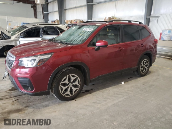 2020 Subaru Forester Premium with VIN JF2SKAJC6LH483745, listed as a Copart auction lot 55135545 with 51,015 mi miles and Salvage title. Bid and sale history available at DreamBid. Image 1.