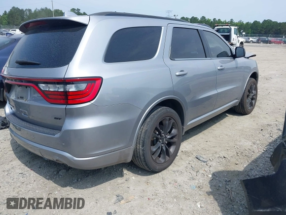 2021 Dodge Durango GT Plus with VIN 1C4RDJDG4MC696715, listed as a IAAI auction lot 42297082 with 52,707 mi miles and . Bid and sale history available at DreamBid. Image 4.