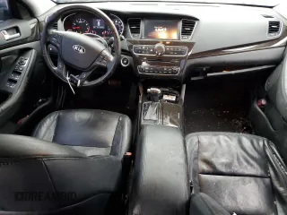 2015 Kia Cadenza Premium with VIN KNALN4D70F5173300, listed as a Copart auction lot 86696304 with 125,410 mi miles and Salvage Title. Bid and sale history available at carsss.com. Image 8.