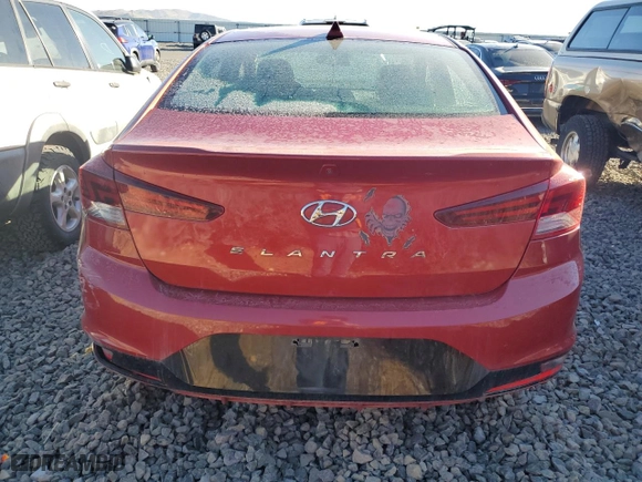 2019 Hyundai Elantra SEL with VIN 5NPD84LF2KH428031, listed as a Copart auction lot 88273975 with 147,756 mi miles and Salvage Title. Bid and sale history available at carsss.com. Image 6.