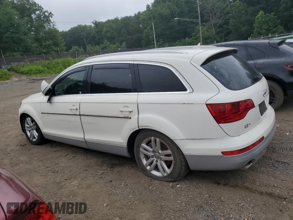 2007 Audi Q7 z VIN WA1AV74L77D022786, wystawiony jako Copart lot #62660225 z przebiegiem 107 993 mil mil oraz Szkoda całkowita • Salvage title. Historia ofert i sprzedaży dostępna na DreamBid. Obrazek 2.