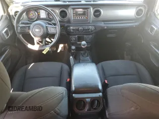 2022 Jeep Wrangler Unlimited Sport S with VIN 1C4HJXDG0NW225815, listed as a Copart auction lot 84528824 with 53,621 mi miles and Salvage Title. Bid and sale history available at carsss.com. Image 8.