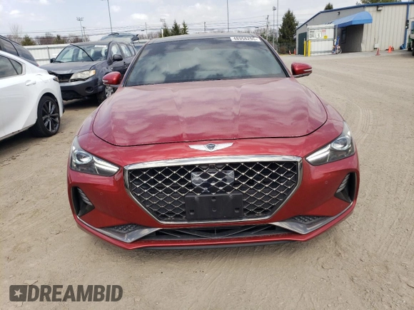 2019 Genesis G70 Advanced z VIN KMTG44LAXKU027461, wystawiony jako Copart lot #48958295 z przebiegiem 45 702 mil mil oraz Szkoda całkowita • Salvage title. Historia ofert i sprzedaży dostępna na DreamBid. Obrazek 5.