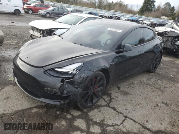 2019 Tesla Model 3 Long Range with VIN 5YJ3E1EB9KF440365, listed as a Copart auction lot 83839034 with 74,667 mi miles and Salvage Title. Bid and sale history available at DreamBid. Image 1.