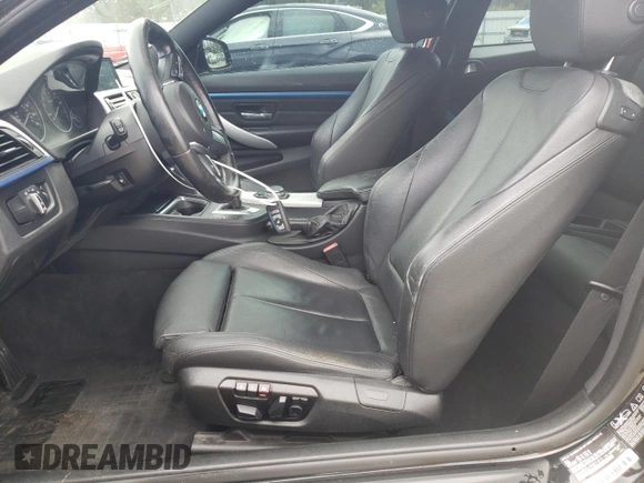 2015 BMW 4 Series 435i xDrive with VIN WBA3R5C57FK371612, listed as a Copart auction lot 49127135 with 75,823 mi miles and Salvage title. Bid and sale history available at DreamBid. Image 7.