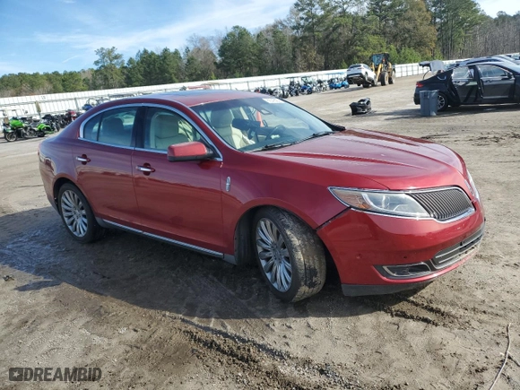 2014 Lincoln MKS with VIN 1LNHL9DK2EG601558, listed as a Copart auction lot 86549384 with 0 mi miles and Salvage Title. Bid and sale history available at carsss.com. Image 4.