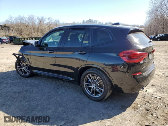 2019 BMW X3 xDrive30i with VIN 5UXTR9C54KLR05467, listed as a Copart auction lot 52189765 with Not Provided miles and Salvage Title. Bid and sale history available at DreamBid. Image 2.