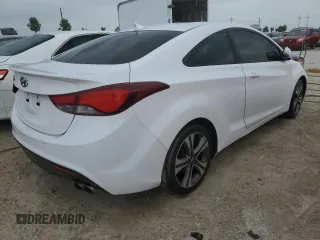 2014 Hyundai Elantra Coupe with VIN KMHDH6AH6EU024333, listed as a Copart auction lot 74605544 with 116,447 mi miles and Salvage Title. Bid and sale history available at carsss.com. Image 3.