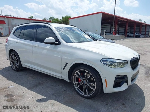 2021 BMW X3 M40i with VIN 5UXTY9C04M9G46876, listed as a IAAI auction lot 41965573 with 112,893 mi miles. Bid and sale history available at carsss.com. Image 1.