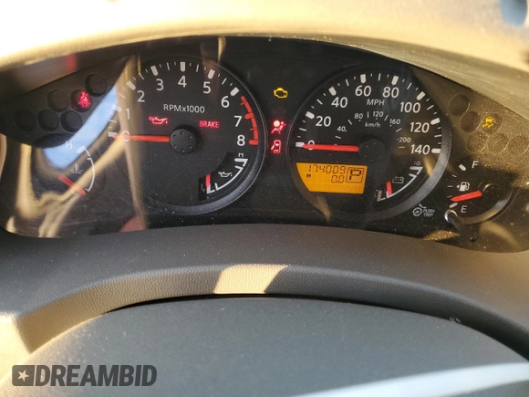 2014 Nissan Frontier SV with VIN 1N6AD0ER2EN732685, listed as a Copart auction lot 42761155 with 174,009 mi miles and Salvage Title. Bid and sale history available at DreamBid. Image 9.