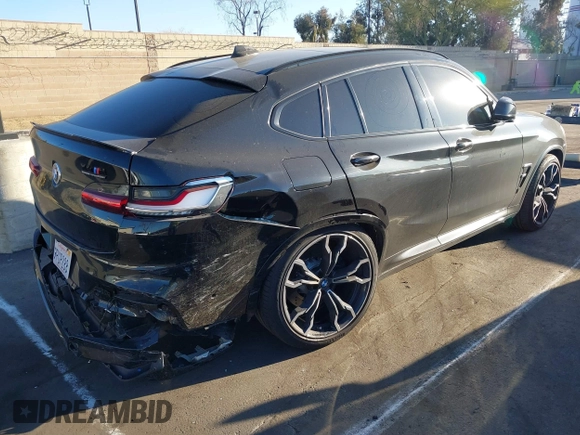 2020 BMW X4 M with VIN 5YMUJ0C05LLU67354, listed as a IAAI auction lot 41640960 with 38,948 mi miles. Bid and sale history available at carsss.com. Image 4.