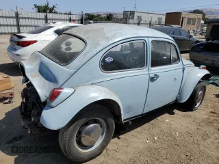 1969 Volkswagen Beetle z VIN 119467543, wystawiony jako Copart lot #59442045 z przebiegiem 9 895 mil mil oraz Czysty tytuł • Clean title. Historia ofert i sprzedaży dostępna na DreamBid. Obrazek 3.