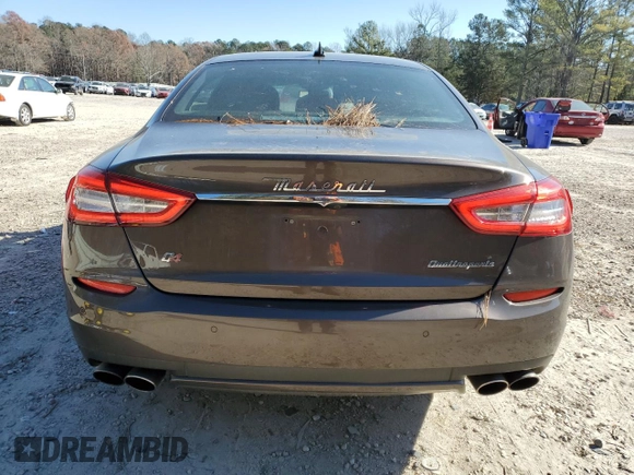 2016 Maserati Quattroporte S Q4 z VIN ZAM56RRA9G1185301, wystawiony jako Copart lot #83337804 z przebiegiem 102 195 mil mil oraz Szkoda całkowita • Salvage title. Historia ofert i sprzedaży dostępna na DreamBid. Obrazek 6.