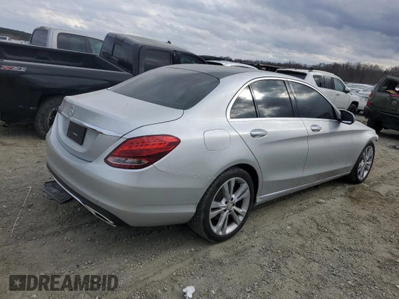 2016 Mercedes-Benz C 300 with VIN 55SWF4JB2GU166997, listed as a Copart auction lot 47840625 with 117,596 mi miles and Salvage Title. Bid and sale history available at carsss.com. Image 3.