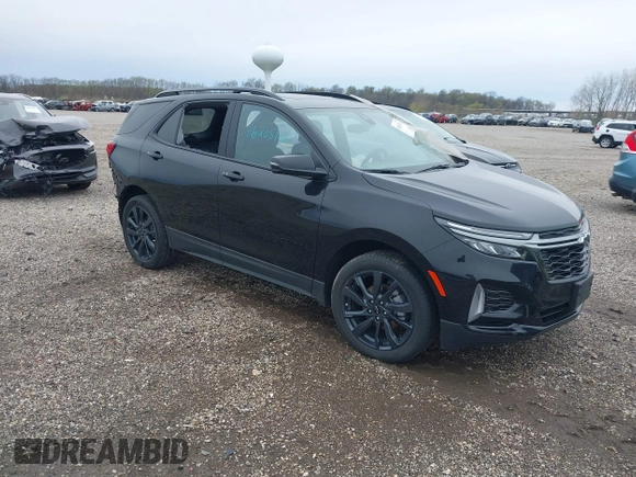 2023 Chevrolet Equinox RS with VIN 3GNAXMEG2PL270400, listed as a IAAI auction lot 41620512 with 11,698 mi miles. Bid and sale history available at carsss.com. Image 1.
