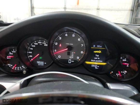 2013 Porsche 911 Carrera S with VIN WP0CB2A93DS154129, listed as a Copart auction lot 71973134 with 98,566 mi miles and Salvage Title. Bid and sale history available at carsss.com. Image 9.