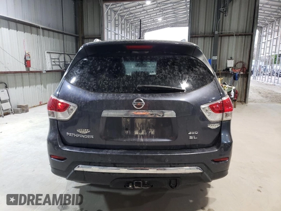 2014 Nissan Pathfinder Platinum with VIN 5N1AR2MM4EC603036, listed as a Copart auction lot 53446195 with 204,764 mi miles and Salvage Title. Bid and sale history available at carsss.com. Image 6.