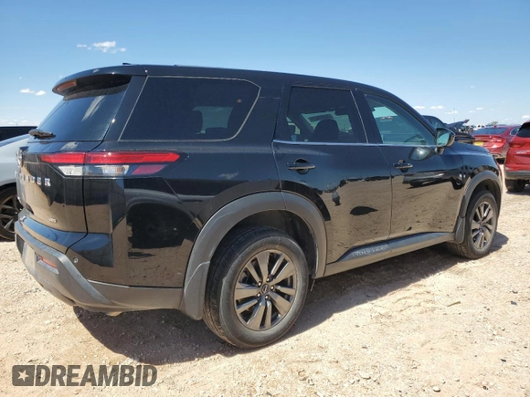 2023 Nissan Pathfinder S with VIN 5N1DR3AC1PC230734, listed as a Copart auction lot 56006835 with 37,238 mi miles and Salvage title. Bid and sale history available at DreamBid. Image 3.