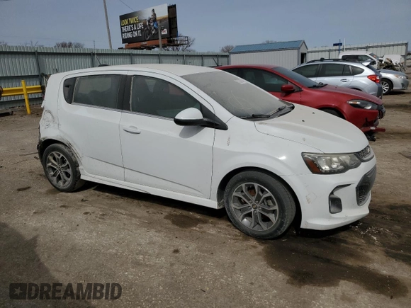 2017 Chevrolet Sonic LT with VIN 1G1JD6SH8H4145766, listed as a Copart auction lot 87024534 with 109,442 mi miles and Salvage Title. Bid and sale history available at carsss.com. Image 4.