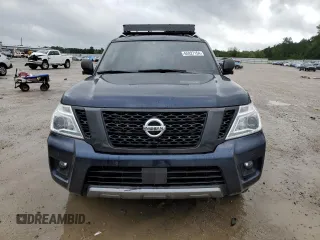 2020 Nissan Armada SL with VIN JN8AY2ND0LX017322, listed as a Copart auction lot 65927154 with 96,795 mi miles and Salvage Title. Bid and sale history available at carsss.com. Image 5.