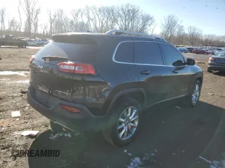 2015 Jeep Cherokee Limited with VIN 1C4PJMDB2FW768924, listed as a Copart auction lot 89294785 with 168,422 mi miles and Salvage Title. Bid and sale history available at carsss.com. Image 3.